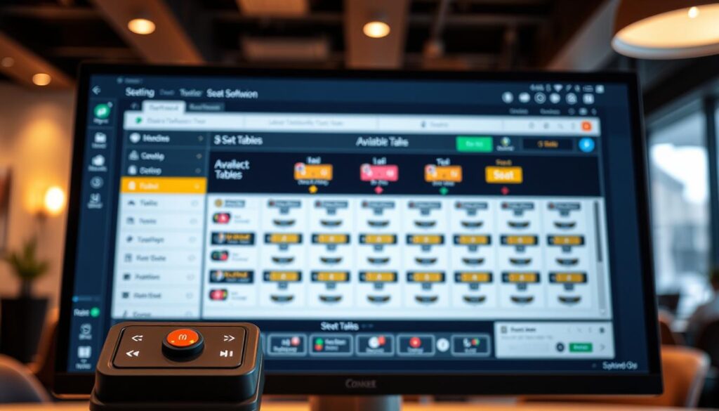 online seat selection software interface